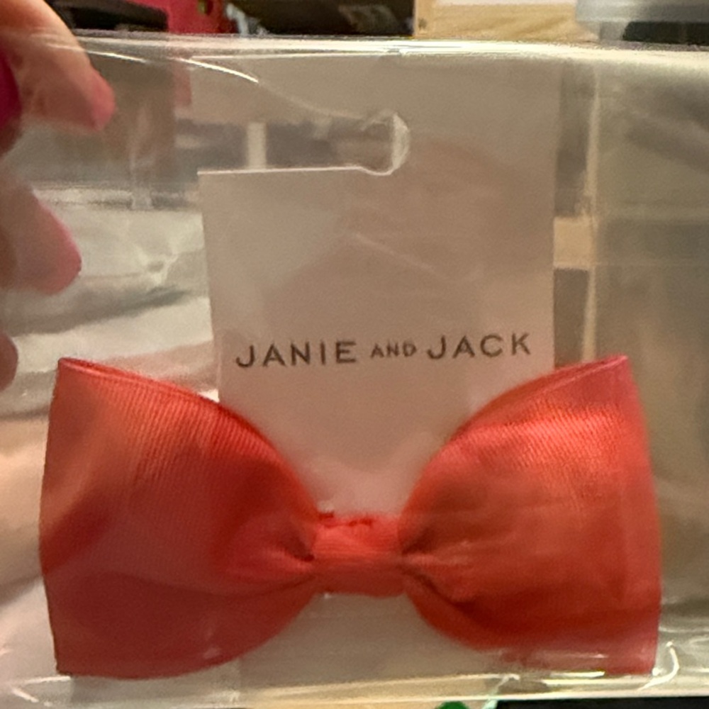 Janie and Jack Vibrant Red Hair Bow